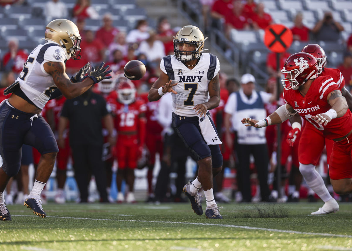 Xavier Arline is the man at the controls of the Navy offense, playing quarterback and operating its triple-option attack.